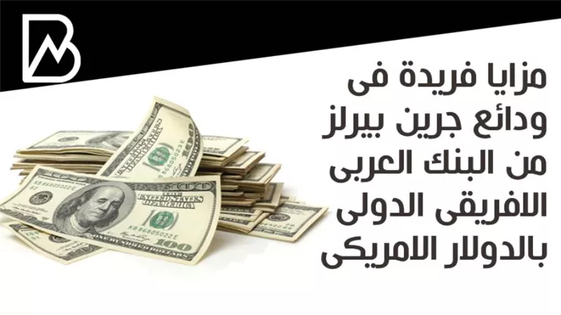 مزايا فريدة فى ودائع جرين بيرلز من البنك العربى الافريقى الدولى بالدولار الامريكى 