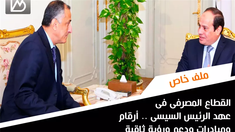 القطاع المصرفى فى عهد الرئيس السيسى .. أرقام ومبادرات ودعم ورؤية ثاقبة 