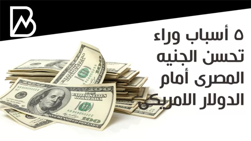 5 أسباب وراء تحسن الجنيه المصرى أمام الدولار الامريكى 