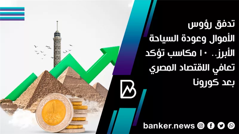 تدفق رؤوس الأموال وعودة السياحة الأبرز.. 10 مكاسب تؤكد تعافي الاقتصاد المصري بعد كورونا