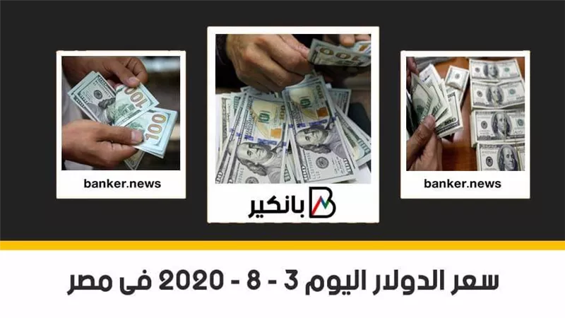  سعر الدولار اليوم الثلاثاء 3 - 8 - 2020 فى مصر