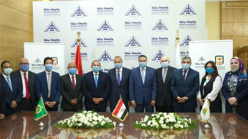 البنك الأهلى المصري وجامعة بنها يوقعان بروتوكول لميكنة متحصلات الطلبة والعاملين
