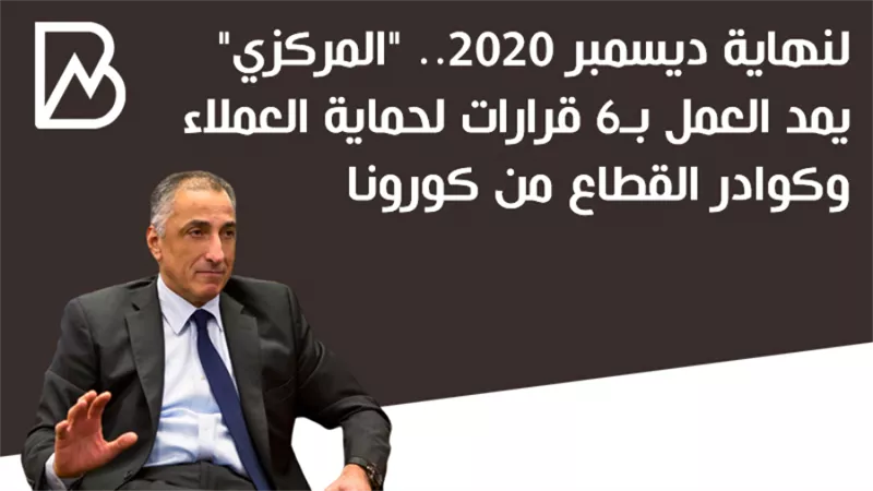  انفوجراف | البنك المركزي يمد العمل بـ6 قرارات لحماية العملاء وكوادر القطاع المصرفي من كورونا