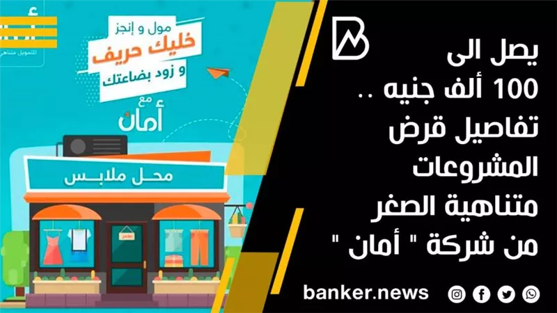 يصل الى 100 ألف جنيه .. تفاصيل قرض المشروعات متناهية الصغر من شركة 
