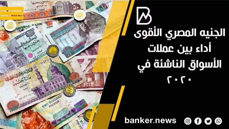 الجنيه المصري الأقوى أداء بين عملات الأسواق الناشئة في 2020