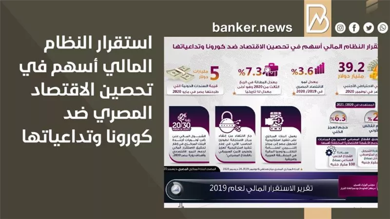 استقرار النظام المالي أسهم في تحصين الاقتصاد المصري ضد كورونا وتداعياتها