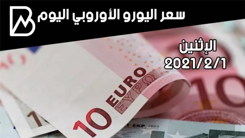 سعر صرف اليورو الأوروبي مقابل الجنيه المصري اليوم الإثنين 1 /2 /2021