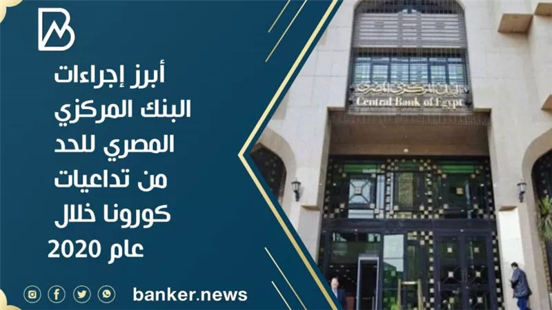 انفوجرافيك |  أبرز إجراءات البنك المركزي المصري للحد من تداعيات كورونا خلال عام 2020