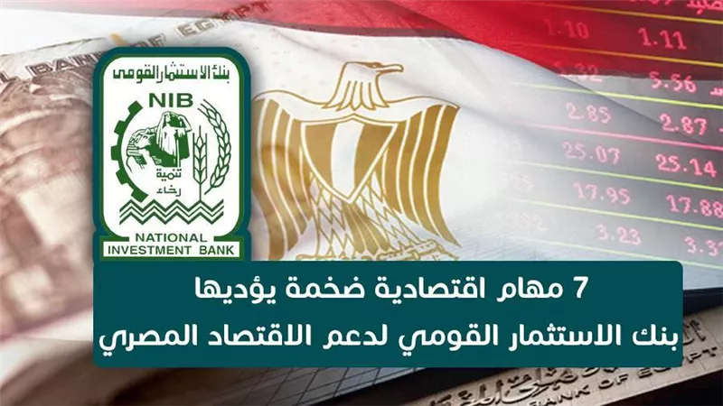 فيديو.. 7 مهام اقتصادية ضخمة يؤديها بنك الاستثمار القومي لدعم الاقتصاد المصري