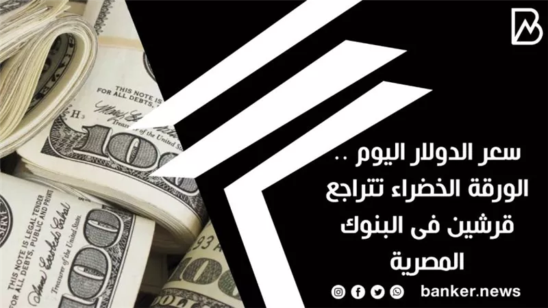سعر الدولار اليوم .. الورقة الخضراء تتراجع قرشين فى البنوك المصرية