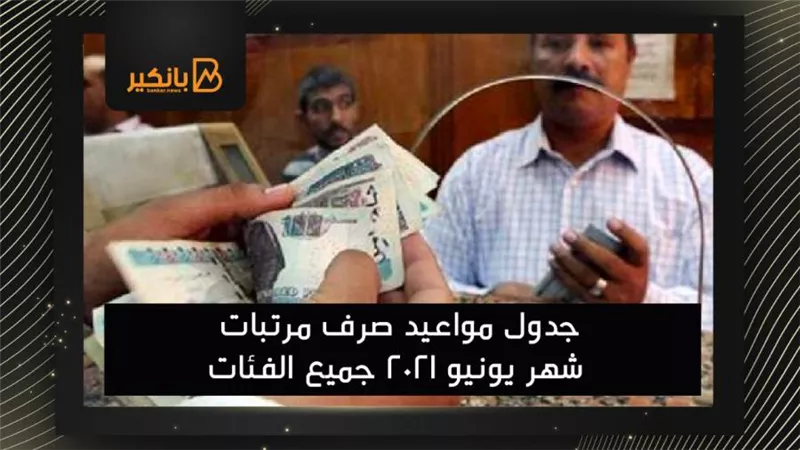 انفوجرافيك | جدول مواعيد صرف مرتبات شهر يونيو 2021 جميع الفئات