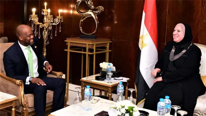 نيفين جامع تبحث مع سكرتير اتفاقية التجارة الحرة القارية الأفريقية سبل تعزيز حركة التجارة