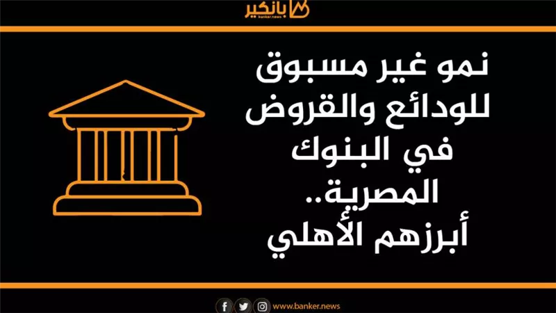انفوجرافيك| نمو غير مسبوق للودائع والقروض في البنوك المصرية.. أبرزهم الأهلي ومصر