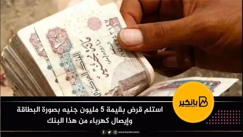استلم قرض بقيمة 5 مليون جنيه بصورة البطاقة وإيصال كهرباء من هذا البنك