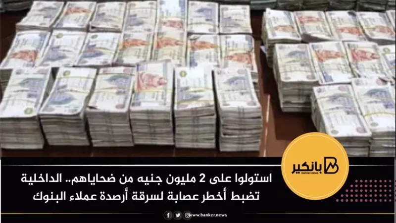 استولوا على 2 مليون جنيه من ضحاياهم.. الداخلية تضبط أخطر عصابة لسرقة أرصدة عملاء البنوك