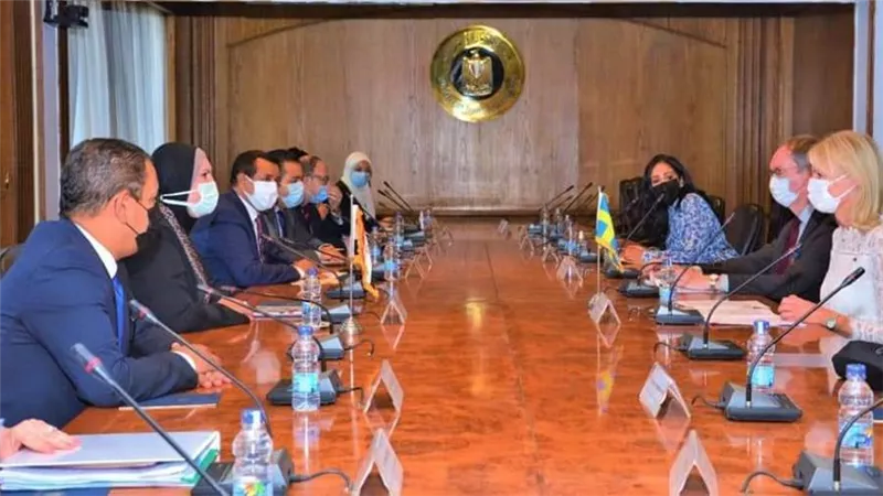 وزيرة التجارة: تنظيم منتدى أعمال مصري سويدي.. وتشكيل أول مجلس أعمال مشترك