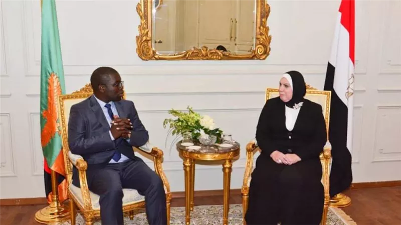 وزيرة التجارة تبحث مع نظيرها الزامبي سبل تعزيز التعاون الاقتصادي المشترك بين البلدين