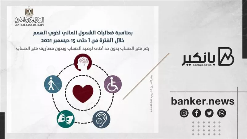 بمناسبة اليوم العالمي لذوي الهمم.. افتح حساب من بنك التعمير والإسكان مجانا