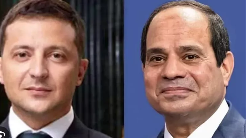 السيسي وزيلينسكي يبحثان تعزيز التعاون وخفض التصعيد الإقليمي