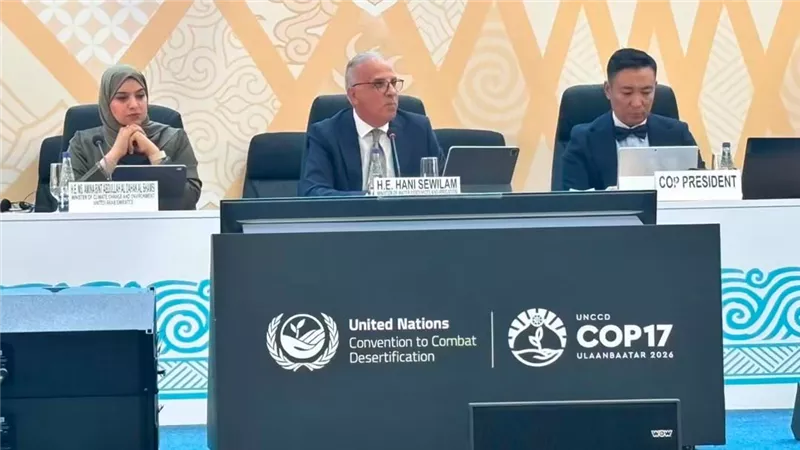 سويلم في COP17: الإدارة المتكاملة للمياه والأراضي ضرورة لمواجهة التصحر والجفاف