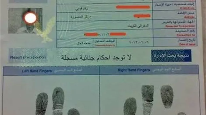 محتاج فيش وتشبيه؟.. اعرف إزاي تطلعه أونلاين من غير ما تروح مكاتب الأدلة الجنائية