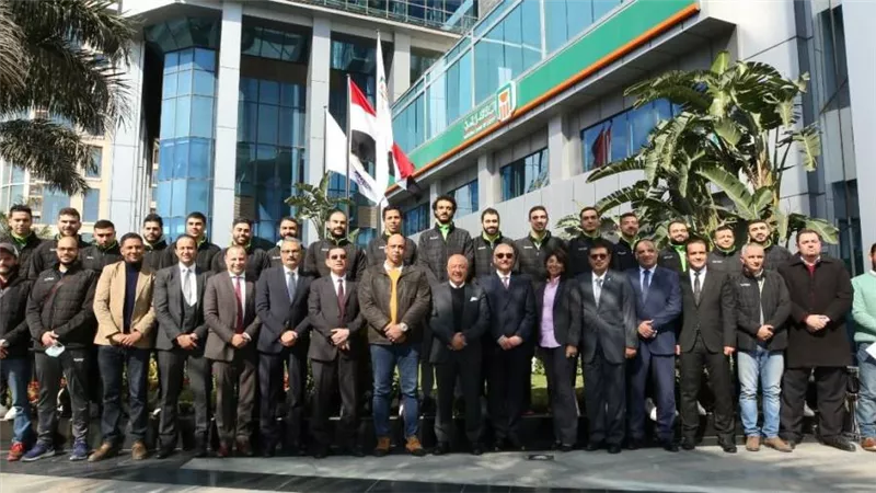 بعد وصولهم للمربع الذهبي لكاس مصر... البنك الأهلي المصري يكرم فريق ناديه لكرة اليد