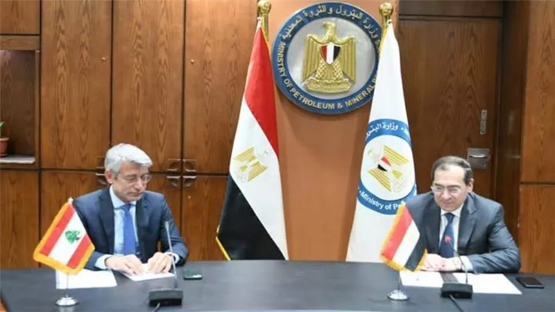 وزير البترول يبحث مع نظيره اللبناني إجراءات توريد الغاز المصري إلى لبنان
