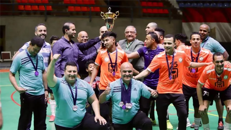 فريق البنك الأهلي لكرة الصالات يتوج بكأس مصر بعد هزيمة الإسماعيلي| صور 