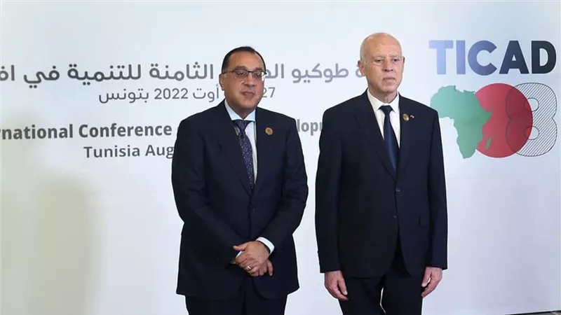 الرئيس التونسي يستقبل مدبولي لحضور فعاليات قمة 