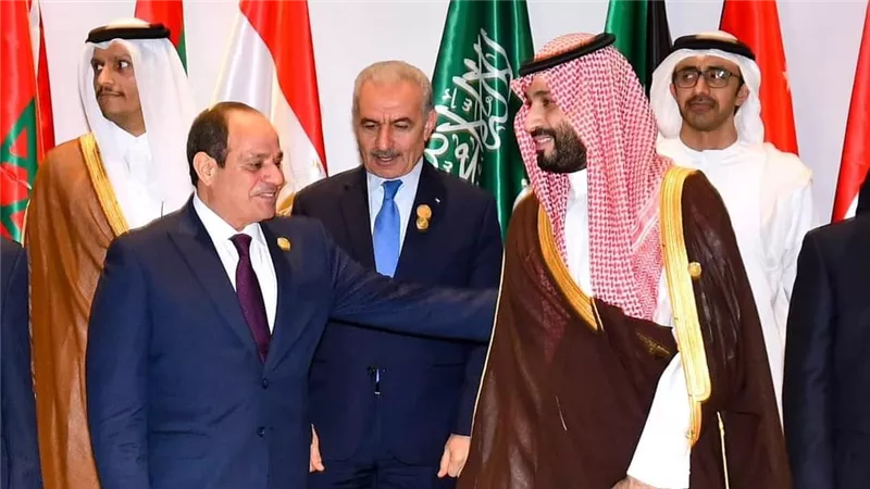 قبل مغادرته شرم الشيخ.. ولي العهد السعودي يبعث برقية شكر للرئيس السيسي
