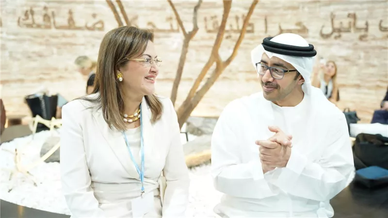 وزيرة التخطيط تلتقي وزير الخارجية والتعاون الدولي الإماراتي 