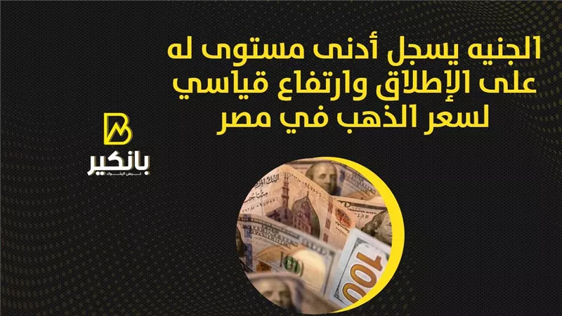 الجنيه يسجل أدنى مستوى له على الإطلاق وارتفاع قياسي لسعر الذهب في مصر | فيديو