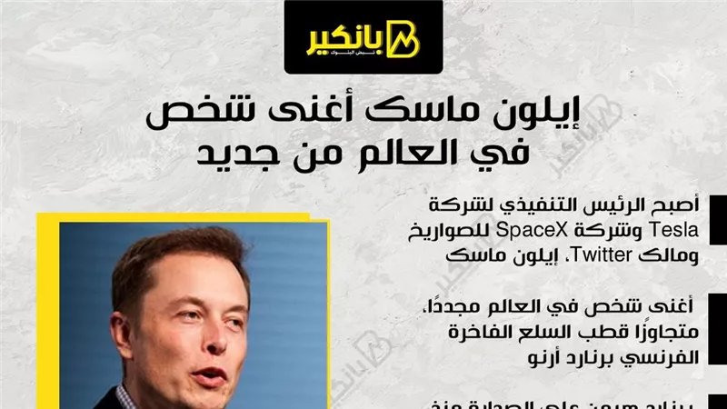 إيلون ماسك أغنى شخص في العالم من جديد