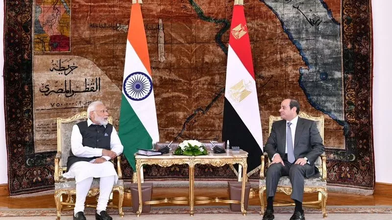 مصر والهند تعززان العلاقات في أول زيارة لمودي إلى القاهرة