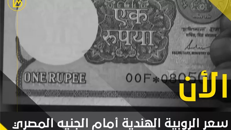 سعر الروبية الهندية أمام الجنيه المصري في تعاملات اليوم الثلاثاء 25-7-2023