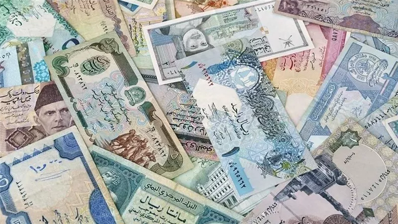 اسعار العملات أمام الجنيه المصري في تعاملات اليوم الإثنين 31-7-2023