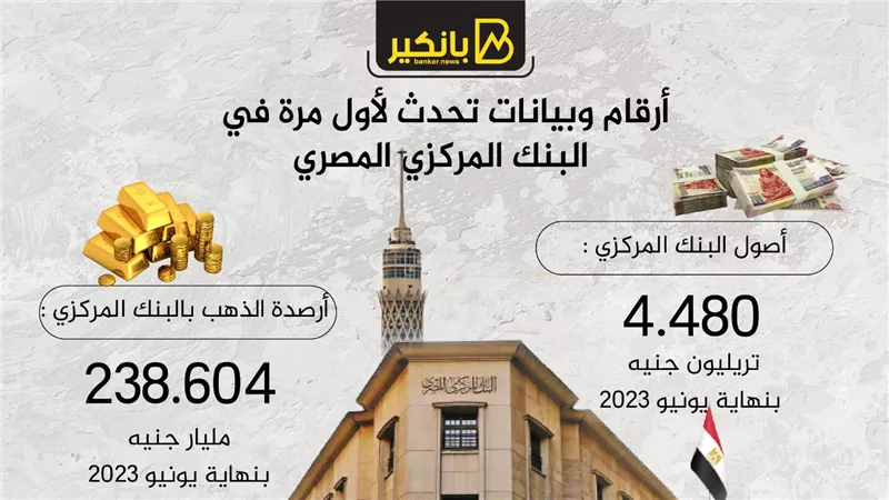 أرقام وبيانات تحدث لأول مرة في البنك المركزي المصري