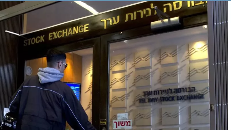 هبوط مدوي للمؤشر الرئيسي لبورصة تل أبيب 6.7% عند إغلاق