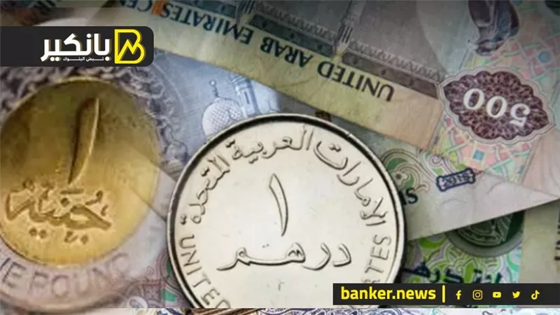 سعر الدرهم الإماراتي أمام الجنيه المصري في تعاملات اليوم الأربعاء 22-11-2023