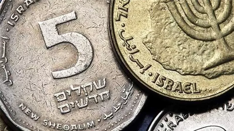 الشيكل الإسرائيلي يتراجع إلى أدني مستوى له في أكثر من شهرين
