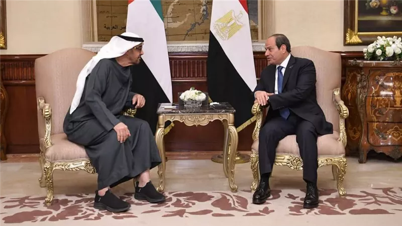 السيسي ومحمد بن زايد يبحثان توسيع الشراكة الاقتصادية بين مصر والإمارات