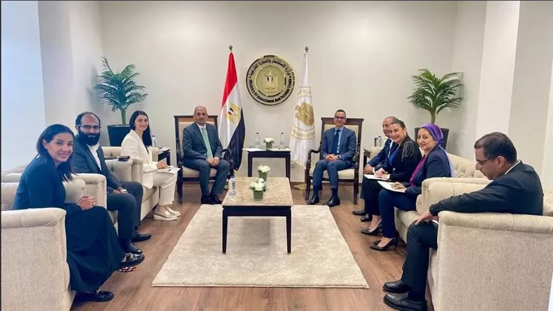وزير الاستثمار يبحث مع وفد 