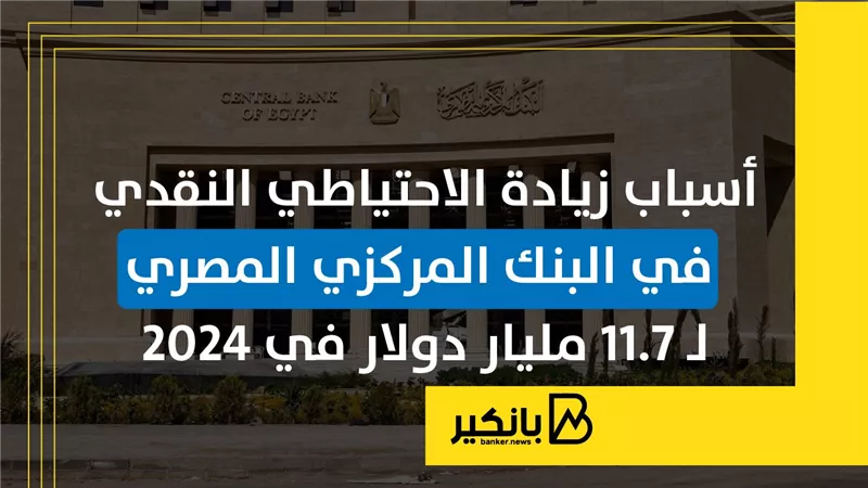 أسباب زيادة الاحتياطي النقدي في البنك المركزي المصري لـ 11.7 مليار دولار في 2024