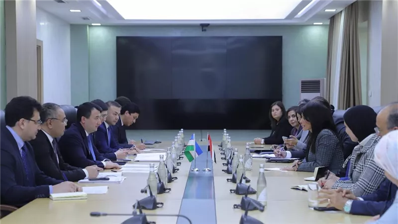 المشاط تعقد جلسة مباحثات مع نائب رئيس وزراء أوزبكستان لمناقشة العلاقات الاقتصادية والاستثمارية