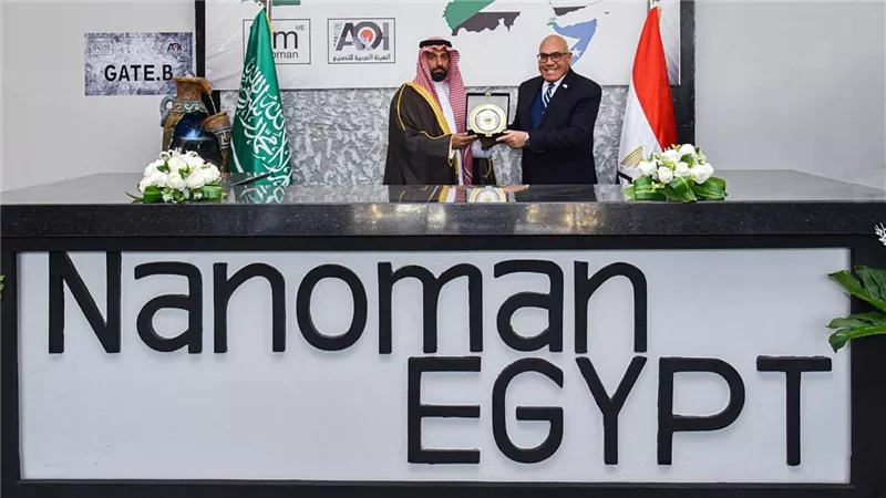 رئيس الهيئة العربية للتصنيع يفتتح مشروع نانومان إيجيبت الشرق الأوسط بمصنع صقر للصناعات المتطورة