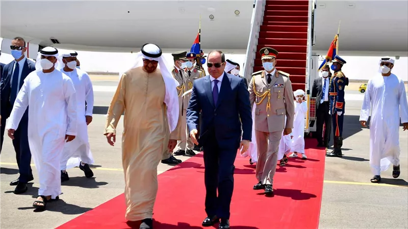 السيسي يستقبل محمد بن زايد آل نهيان رئيس الإمارات