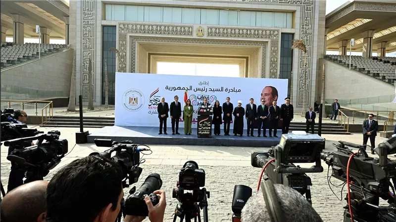 مدبولي أثناء افتتاح 