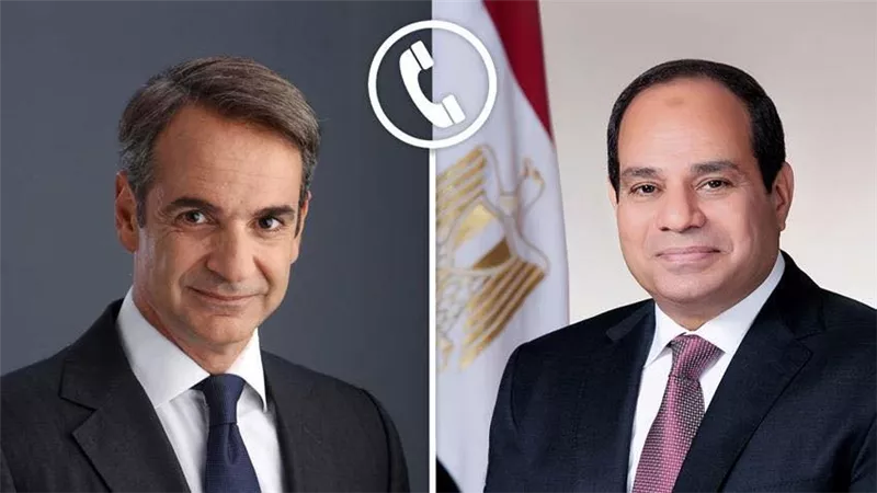 الرئيس السيسي يشدد على ضرورة وقف الحرب في اتصال هاتفي مع رئيس وزراء اليونان