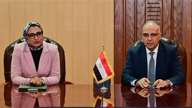 وزير الري ومحافظ الوادي الجديد يبحثان ضوابط استخدام المياه الجوفية