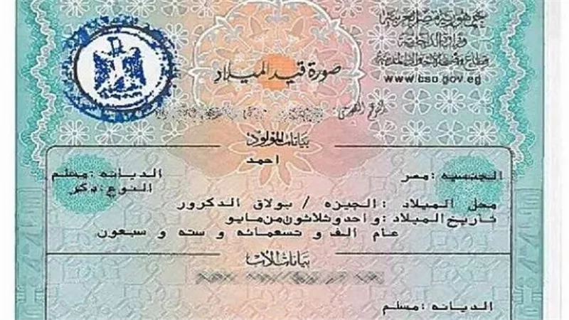 وأنت بره مصر.. إزاي تطلع شهادة ميلاد لأهلك أونلاين وتوصلك لحد البيت؟